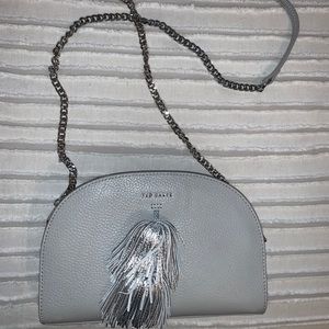 NWOT- TED BAKER- MAARYY- Leather Pom Crossbody Bag